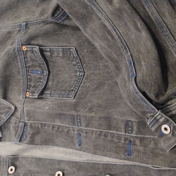 Black denim 3xl (2xl) Guess jacket from the  late 80s - Picture 3 of 13